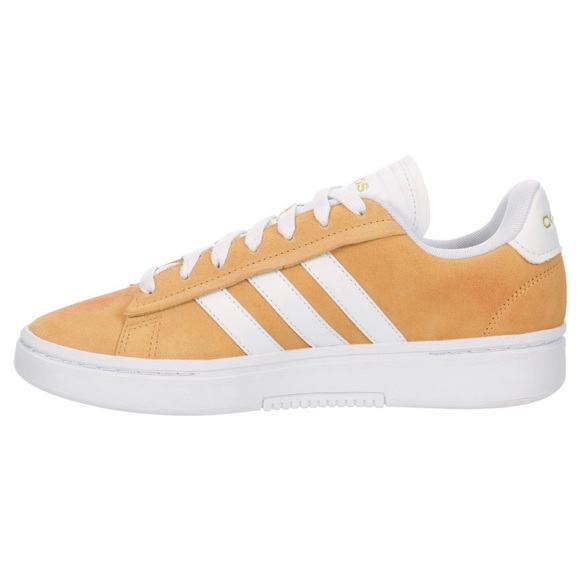 Adidas Grand Court Alpha Cloudfoam Retro Women's Low Top Shoes Sneaker Yellow - Picture 2 of 5